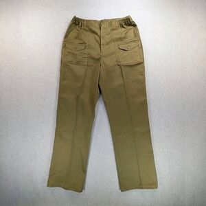 Vintage Boy Scouts of America Olive Green Cargo Pants Mens 36 Straight Leg Twill